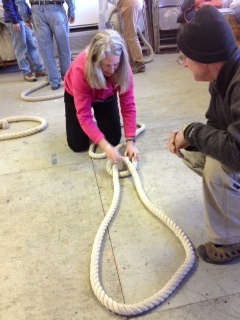 Tying a bowline